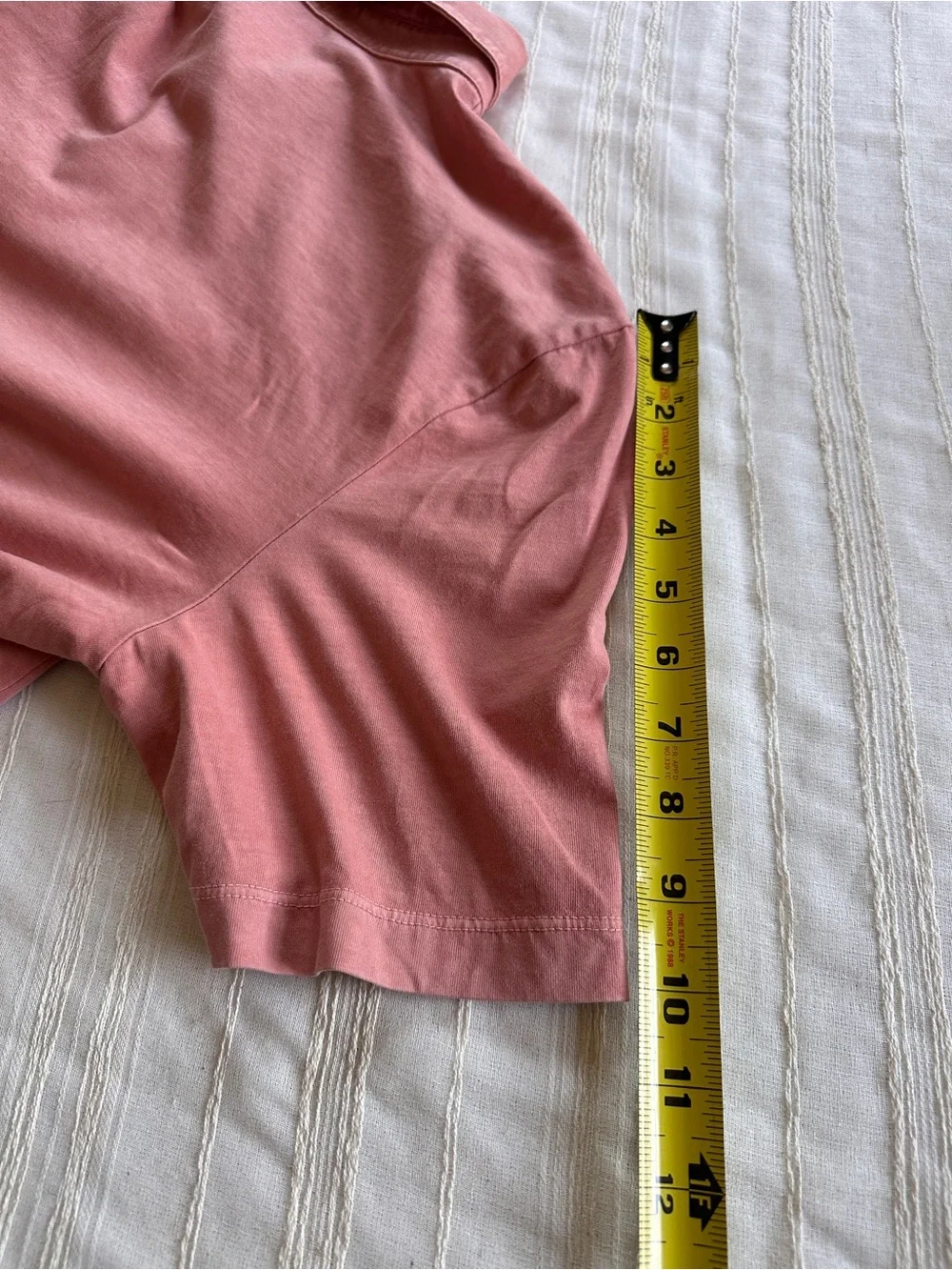 JAMES PERSE Sueded Jersey Polo Shirt | Coral Mens 3 - Picture 11 of 11